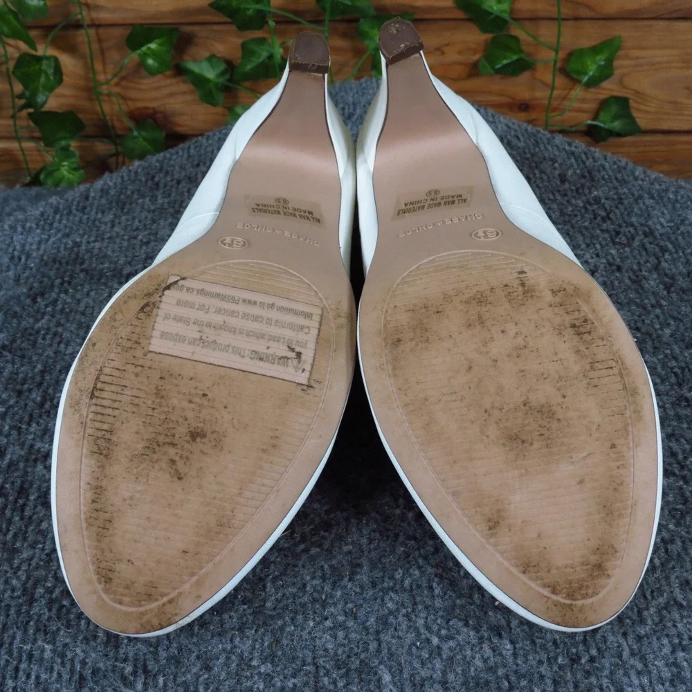 Chase + Chloe Kimmy-21 Women Mary Jane Pumps Size 8.5 Dress Wedding White Shoes